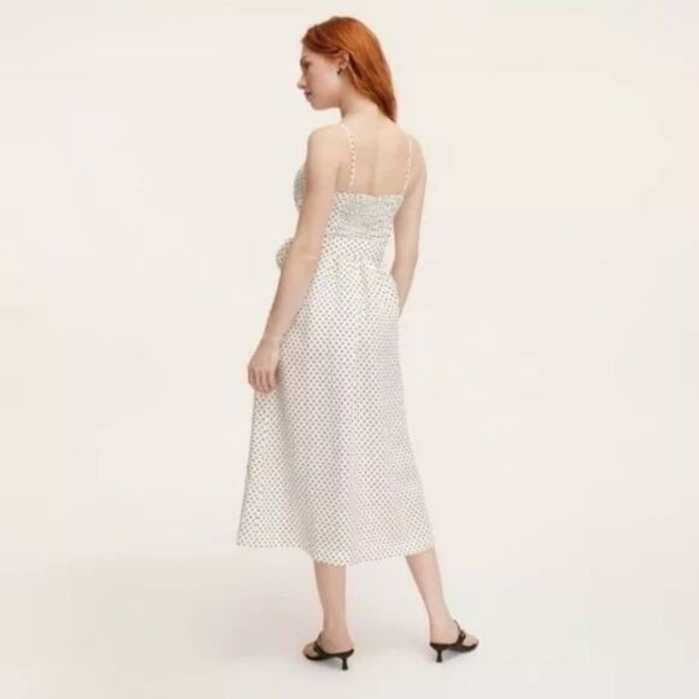 NWT Kate Spade New York‎ x Target Polka Dot Tie Waist Midi Dress Size Large - Picture 2 of 8